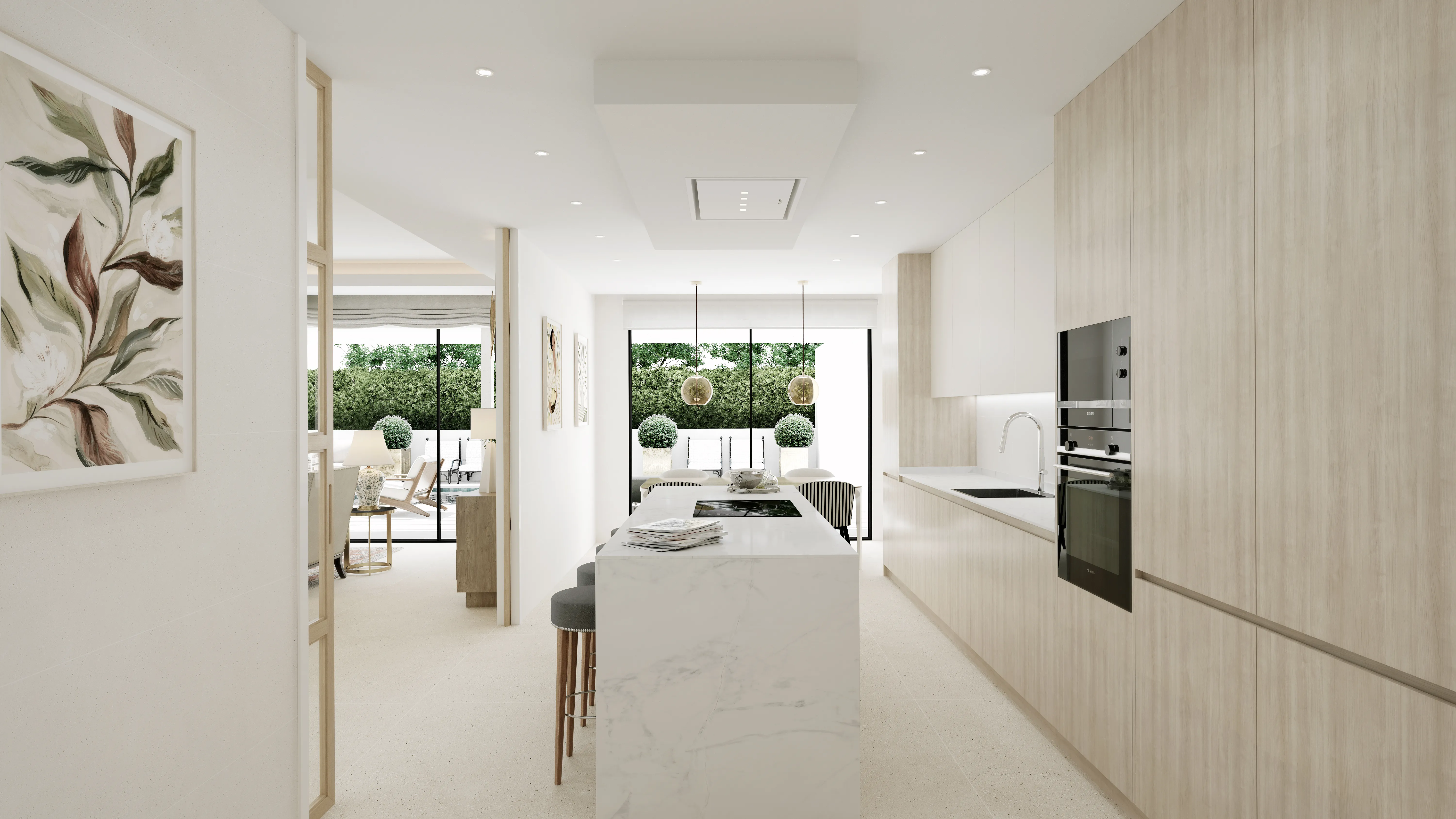 Cocina de diseño con isla