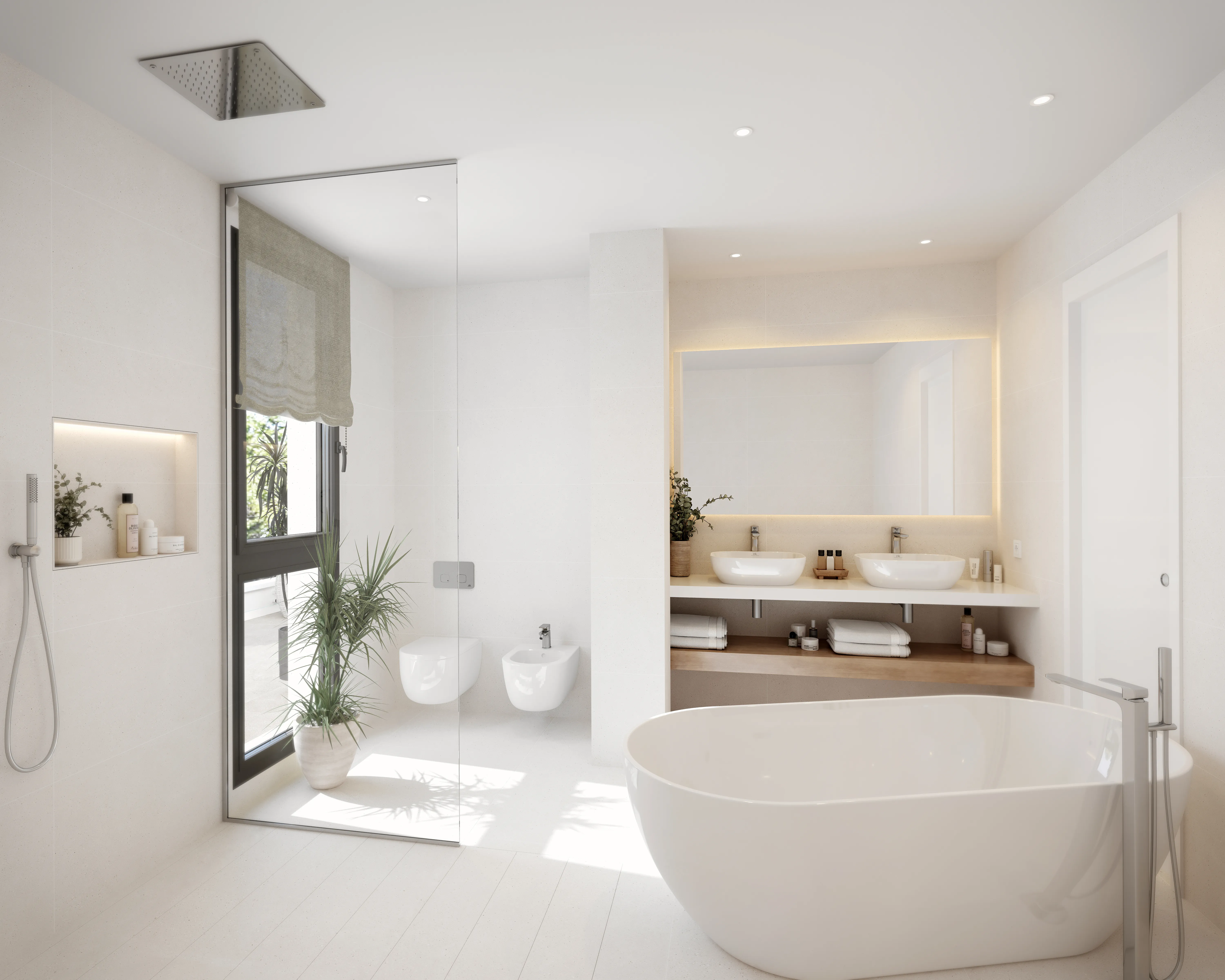 Baño principal de lujo