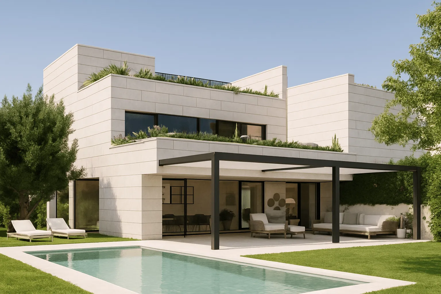 Vista de la piscina en CLEMENT Puerta de Hierro